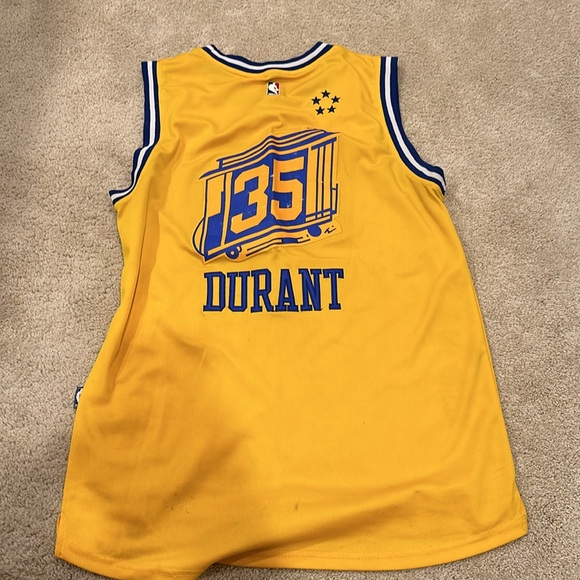 Adidas Kevin Durant Golden State Warriors Jersey Size Large Condition 6/10 - Picture 2 of 4